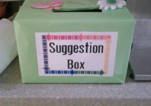 suggestion box