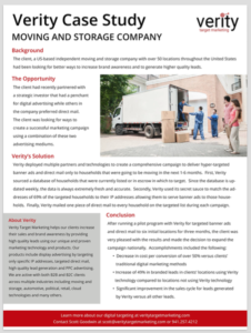 Case Study for the Moving Industry